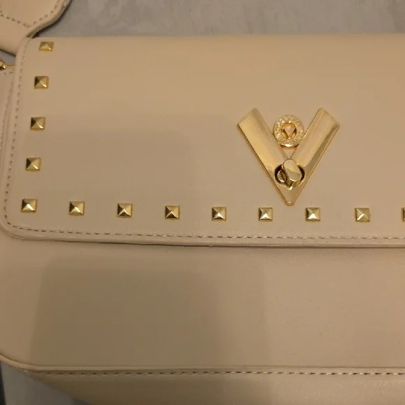 Valentino Orlandi Cream Studded Crossbody Bag - Picture 2 of 8